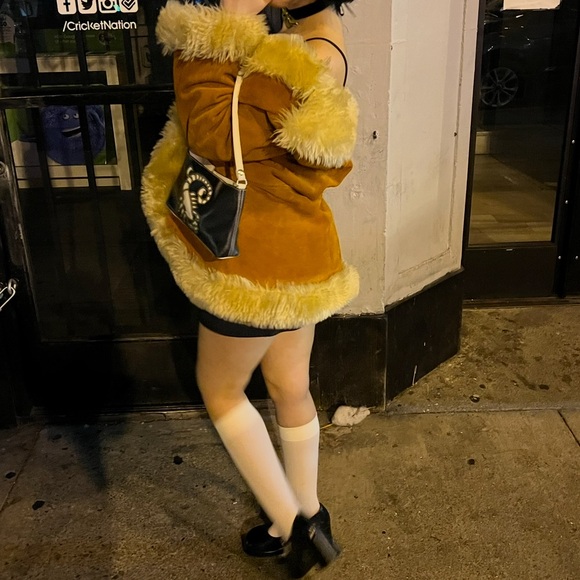 Vintage Orange Penny Lane Suede Jacket - Picture 6 of 7